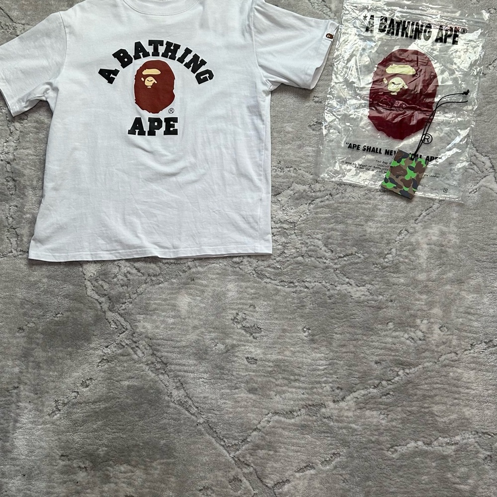 Bape tee size medium *runs small* comes with all the bags and tags